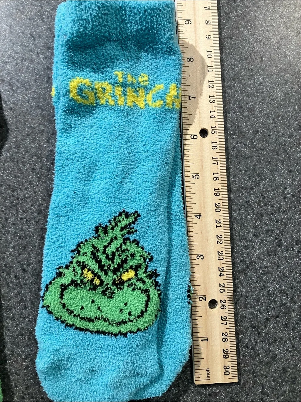 Dr. Seuss The Grinch Kids Cozy Fuzzy Holiday Socks - Red, Green, Blue